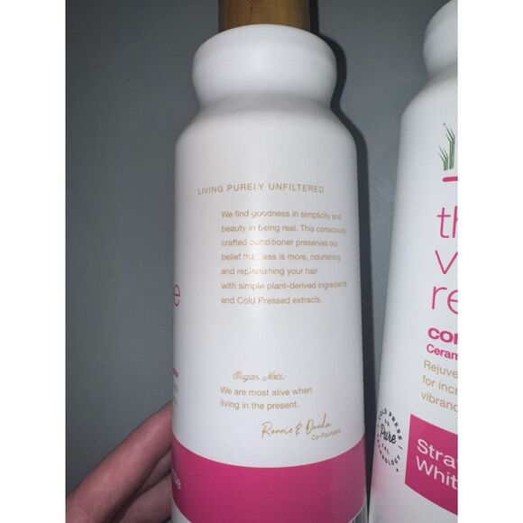 Raw Sugar Volume Revive Strawberry White Tea Conditioner 18 fl oz Set of 4 - Picture 4 of 6